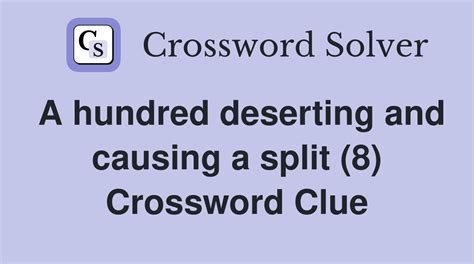 crossword clue cleave